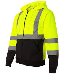 Sudadera con capucha de seguridad para el trabajo, capucha con cinta reflectante, hi viz, EN20471, gran oferta - Product Image 4