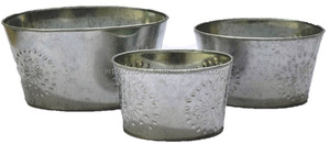 Macetas IHA IHAM025 de Diseño Clásico, Grandes y Pequeñas, Cuadradas, Verticales, para Jardín, Acabado Galvanizado, para Interiores/Exteriores - Product Image 2