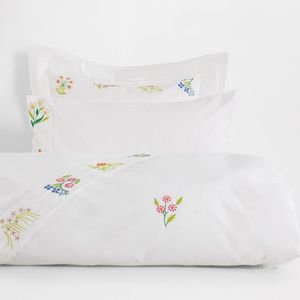 Sábana Bordada a Mano 100% Algodón, para Hogar y Hotel - Product Image 1