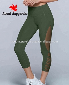 Black and Smoke Matching Tights High Waist Custom Yoga <b>Leggings</b> for <b>Women</b> Wholesale, High Waist Breathable <b>Leggings</b> - Product Image 2