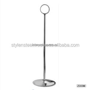 Carte d'affichage de Menu accessoires métalliques porte-carte de Menu porte-carte de nom en acier inoxydable porte-signe de table - Product Image 4