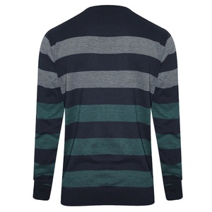 เสื้อสเวตเชิ้ตคอกลมแขนยาวสำหรับผู้ชายผ้าคอตตอนสามโทนสีเรียบผลิตตามสั่งแบบ2025 - Product Image 2