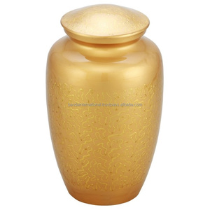 Urnes de crémation en aluminium de vente chaude artisanat indien urnes funéraires de conception classique pour adultes à des prix raisonnables - Product Image 2