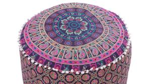 Pouf rond au sol fait à la main Pouf assis Hippie Pouf meubles de salon tabouret de maison et pouf moderne pouf pouf pouf - Product Image 5