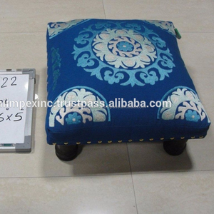 Custom Upholstered Wooden Footstool Luxury Ottoman <b>Stool</b> Eco-Friendly Modern <b>Bedroom</b> Apartment Living Room Furniture - Product Image 2