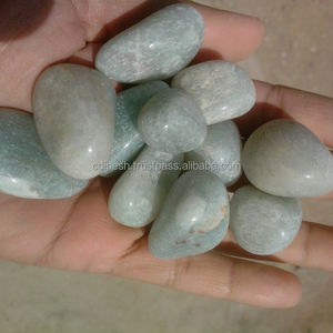 Galets modernes vert clair naturel polis 15-30 mm, polis à la machine, pièce maîtresse pour parc, marque MMArt, emballage de 20 kg - Product Image 1