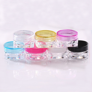 Offre spéciale 5g fond carré bouteille crème d'essai boîte en plastique voyage crème pour la peau pot en plastique - Product Image 2