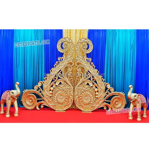 FRP Paisleys Traditional Wedding <b>Stage</b> Decoration Indian Wedding <b>Props</b> for Party and Reception for Wedding Reception <b>Stage</b> - Product Image 6