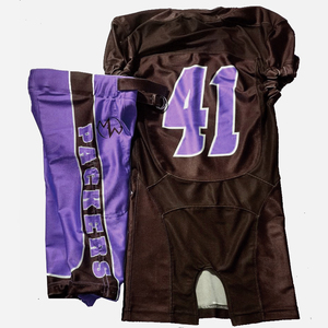 Wholesale <b>Cheap</b> American <b>Football</b> Uniform Latest Designs Breathable for Youth Adult Featuring National Team Sublimated Design - Product Image 5