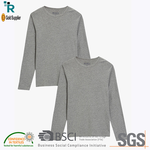 2024 nueva llegada Camiseta básica Casual manga completa fabricante de Bangladesh tela de punto tendencia de moda productos calientes para - Product Image 3