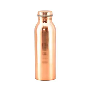 Wasser flasche aus reinem Kupfer mit ayur vedischen gesundheit lichen Vorteilen Spiegel polierter Edelstahl, isoliert von Axiom Home Accents