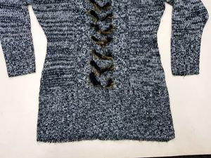 เสื้อแขนยาวสวมหัวเข้ารูปสำหรับผู้หญิงเสื้อสเวตเตอร์คอสูงสำหรับฤดูหนาวเสื้อสเวตเตอร์ลายเรียบแบรนด์ไซส์ใหญ่พิเศษ - Product Image 4