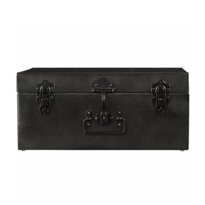 Black <b>Metal</b> <b>Tin</b> Trunks Box - Product Image 1