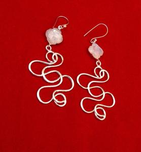 Piedra preciosa de piedra lunar arcoíris de Plata de Ley 925 con joyería hecha a mano chapada en oro pendiente de aro de moda - Product Image 3