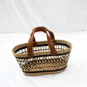Sac panier en jonc de mer, corbeille magnifique et utile pour la vie quotidienne - Product Image 4