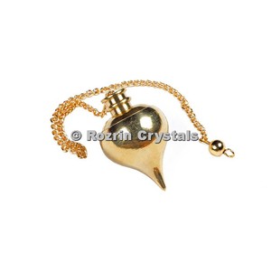 Pendule de boule de guérison en laiton - Product Image 1