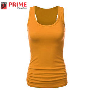 Haute qualité grande taille femmes décontracté débardeurs respirant tricoté tissu solide Style courte longueur meilleurs prix d'usine - Product Image 6