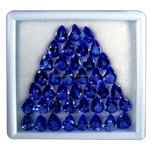 Tanzanite naturelle de haute qualité poire bleue à facettes pierres précieuses en vrac tanzanite bleue coupe poire - Product Image 2