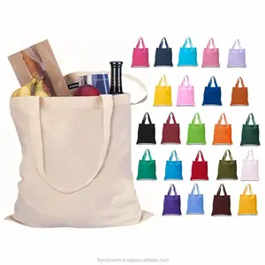 Bolsas de algodón reutilizables, bolsa de algodón ecológica con logotipo impreso, mochila de lona para cosméticos, bolsas con cordón