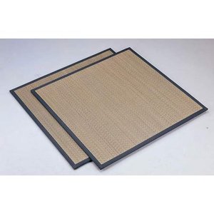 Paillasson en jacinthe d'eau Jacquard et touffeté Matériau en paille lavable pour l'extérieur et l'entrée - Product Image 3