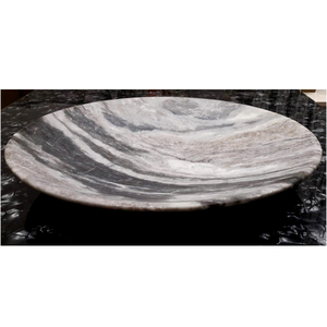 Torento Polished Eco-Friendly Beige Marble Bowl <b>Dining</b> <b>Table</b> Top Decoration Business Gift - Product Image 1
