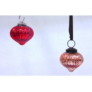 Boules d'arbre décoratives de noël en forme d'ail, ornement en verre suspendu, offre spéciale - Product Image 6