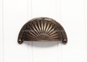 OMG Industries compra tirador de taza de cajón de latón macizo manija de armario de cocina - Product Image 3