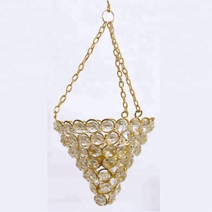 Bola de cristal colgante K9, cuentas de cristal, bola redonda personalizada, decoración de jardín colgante, Galería del hogar, decoración de alambre galvanizado - Product Image 5