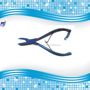 Nail Nipper Blade Serrated Handle Lock Leaf Spring 14 cm Blue - Product Image 2