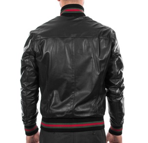 Chaqueta de cuero para motorista, estilo informal, clásica, de cuero real, a la moda - Product Image 4