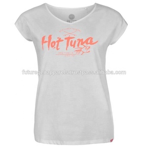 Camisetas de algodón 100% de alta calidad para mujer, logotipo personalizado, ajustado, bordado de lentejuelas, transpirable, ecológico, informal, de talla grande - Product Image 5