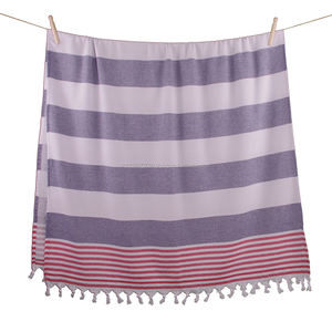 Rouge marine, drapeau américain couleur Terryback pestemal serviette turque Collection Terryback fabriquée en Turquie - Product Image 2