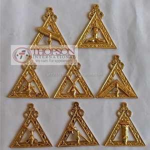 Ensemble complet de bijoux de collier d'officier maçonnique - Product Image 6