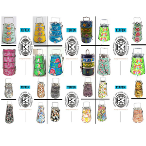 King พิมพ์กล่องอาหารกลางวันเคลือบปิ่นโต | ภาชนะสแตนเลสกล่องเบนโตะกล่อง Lunhc | กระเป๋าหุ้มฉนวน - Product Image 1