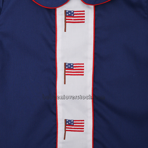 ชุดที่สี่ของเด็กผู้ชายลายปักธงอเมริกัน100% Cotton-BB1408 - Product Image 5