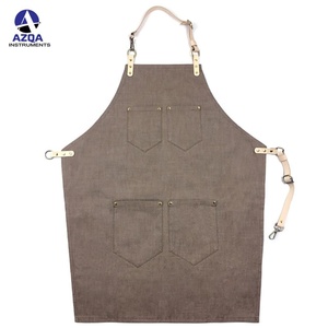 Venta al por mayor profesional Jeans babero corte de pelo delantal impermeable personalizado peluquero cocina salón accesorios para Chefs - Product Image 2