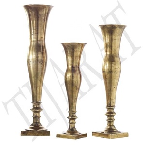 Florero de piso de metal largo, jarrón de decoración, decoración de bodas, florero de flores, estilo elegante, embalaje de logotipo personalizado moderno - Product Image 6