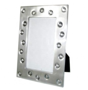 Silver Embossed Designer Picture <b>Frame</b>, Home Decorative Photo <b>Frame</b> Silver Love Picture <b>Frame</b> Rectangle Pewter - Product Image 1