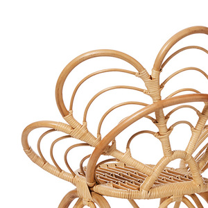 <b>Vintage</b> Rattan Wicker Kid <b>Chair</b> for Dining and Kitchen Made of <b>Wood</b> - Product Image 4