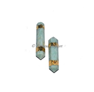 Colgantes de Cuarzo Cristalino con Corte Redondo y Baño Electrolítico, Colgante de Piedra con Envoltura de Alambre, Comprar Ahora - Product Image 4