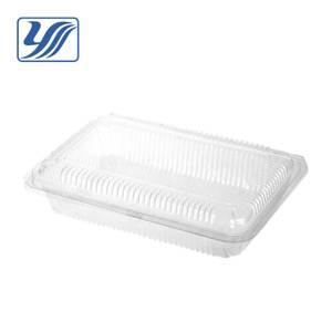 Emballages alimentaires pour sushis à emporter, contenants en plastique recyclables avec gaufrage, design rectangulaire transparent - Product Image 5