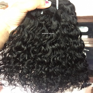 Extensiones de cabello humano alineado con cutícula ondulada cruda India Brillo natural Textura suave Peinado de longitud larga Exportado a todo el mundo - Product Image 6