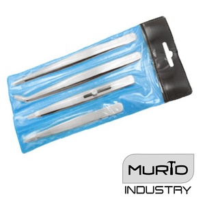 Pince à épiler de qualité industrielle et de bricolage avec poignée en acier inoxydable à pointe diamantée - Product Image 5