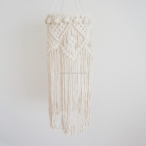<span class=keywords><strong>Macrame</strong></span> Chụp Đèn Mặt Dây Chuyền Thủ Công Treo Boho Trần <span class=keywords><strong>Macrame</strong></span> Đèn Chùm Từ Ấn Độ Trang Trí Nội Thất, Đèn Shades Handmade - Product Image 5