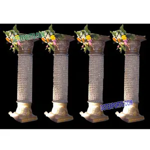 Wedding Fiber Crystal Pillars Full Size Wedding Fiber Crystal Pillars Different Carving Wedding Walkway Pillars