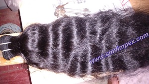 Cabello virgen Remy de alta calidad a precio barato. Cabello natural de un solo donante tejido de la India. Cabellos de trama de un solo donante - Product Image 2