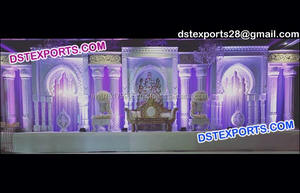 Grandes décorations de scène de mariage indiennes, fond lumineux de grande taille, idéal pour origine Exclusive - Product Image 4