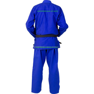 กิโมโน BJJ JJ แบบพรีเมี่ยมทำจากผ้าฝ้าย100% Jitsu GI Jitsu น้ำหนักเบาทนทานชุดศิลปะการต่อสู้ - Product Image 4
