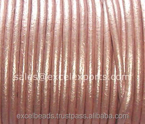 Cordones de cuero genuino hechos a mano en 100 + colores Tamaños 1mm-5mm para hallazgos y componentes de joyería - Product Image 6