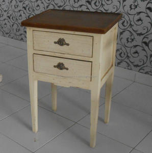 Home Furniture - French Classic <b>Wooden</b> Nightstand Bedroom Furniture - Product Image 2
